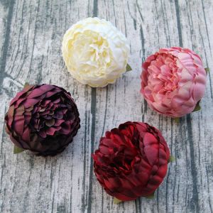 1Pcs High Quality Simulation Dandelion Peony Flower Head Silk Artificial Plastic Onion Ball Decorations for Home Diy Garland
