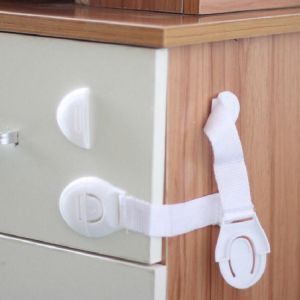 10Pcs Child Lock Baby Safety Lock Drawer Lock Multi-function Protection Baby Refrigerator Lock Children Long Cabinet Door Lock