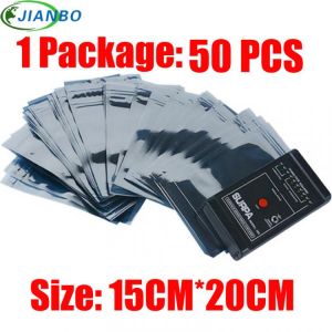 15*20cm Anti-Static Shielding Bags ESD Anti Static Package Bag Zip Lock Ziplock Waterproof Self Seal Antistatic Storage Pack Bag