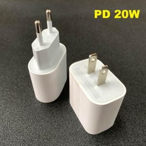 10pcs/20W OEM Fast Charging PD Charger A2305 A1692 9V 2.22A For 11 12 Pro Max Genuine USB Type C Port EU US Travel Power Adapter
