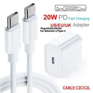 20W Charger EU/US/AU/UK plug Fast Wall Charger For iPhone12 Samsung Galaxy S10 S9 S8 Plus S7 Note9 8 7 5 FE Tab Note A S Series