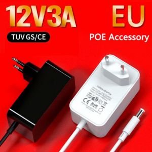 High Quality CE/ROHS/GS 12V3a 100-240V 36W EU Plug Power Adapter Charger  Power Supply Adapter