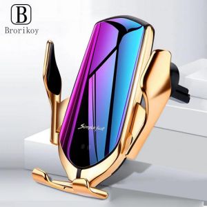 all in one place אביזרים R1 Car Wireless Charger for iPhone 12 11 Xs X 8 Plus 10W Fast Wireless Charging Car Stand Holder for Samsung S21 S20 S10 Xiaomi
