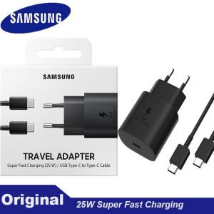 Original For Samsung S21 Note 20 10 Charger 25w Surper Fast Charge Pd Usbc Chargeur Adapter EU For Galaxy S20 Ultra A71 A81 A91