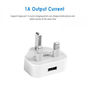 Universal UK Plug 3 Pin Wall Charger Adapter With 1/2/3 USB Ports Charging For Iphone 11 Samsung Huawei Charging Charger