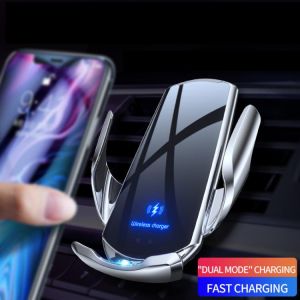 Wireless Car Charger 15W Qi Fast Charging Automatic Clamping Mount Air Vent Phone Holder for iPhone 12 11 XR X 8 Samsung S20 S10