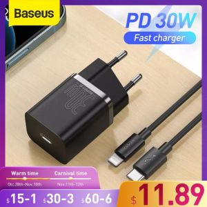 Baseus 30W USB Charger Super Si USB Plug Fast Charger  For Xiaomi Samsung QC 3.0 PD Quick Charge For IPhone 12 pro max 11 8