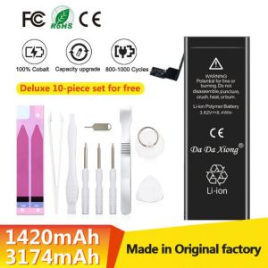 High Capacity Battery For iPhone 4 4S 5 5S 5C SE 6 6S 7 8 Plus X XR XS Max Mobile Phone Pack New 0 Cycle Seal