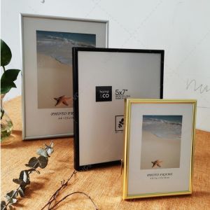 Aluminum Photo Frame For Wall Hanging With Plexiglass Metal Picture Frame For Pictures Poster Frame Classic Certificate Frame