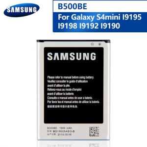Original B500BE Battery For Samsung GALAXY S4 Mini I9190 I9192 I9195 I9198 S4Mini 3pins B500AE Replacement Phone Battery 1900mAh