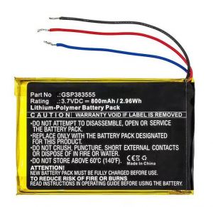 800mAh Battery GSP383555 for JBL Clip 2, Clip 2 AN, CLIP2BLKAM, CS056US, P04405201