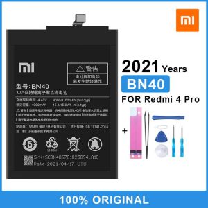 Xiao Mi Original Replacement Phone Battery BN40 For Xiaomi Redmi 4 Pro Prime 3G Hongmi 4 Pro 4100mAh With Free Tools
