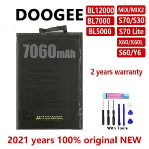 New Original Phone battery For DOOGEE BL5000/BL7000/BL12000/Y6/MIX/S60 High Quality In Stock Replacement Batteries With Tools