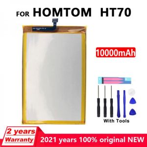 New Original 10000mAh HT 70 Phone Battery For Homtom HT70  High Quality Genuine Batteries Bateria With Free Tools