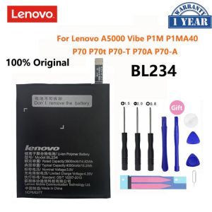 100% Original Full 4000mAh BL234 BL 234 BL-234 battery For Lenovo A5000 Vibe P1M P1MA40 P70 P70t P70-T Mobile Phone Battery