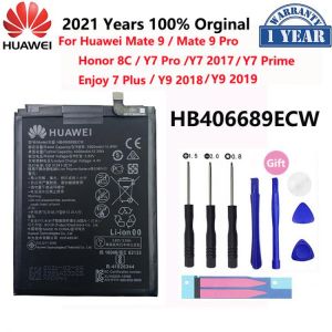 Hua Wei Original Battery 4000mAh HB406689ECW For Huawei Mate 9 Honor 8C Y7 Pro 2017 Prime Enjoy 7 Plus Y9 2018 2019 Batteria