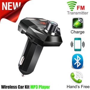 Car Bluetooth 5.0 FM Transmitter Wireless Handsfree Audio Receiver Auto MP3 Player 2.1A Dual USB Fast Charger Car Accessories