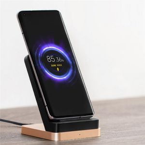 55W Vertical Air Cooled Wireless Charger Fast Charging Stand Holder for Mi 10 Phone Accessories
