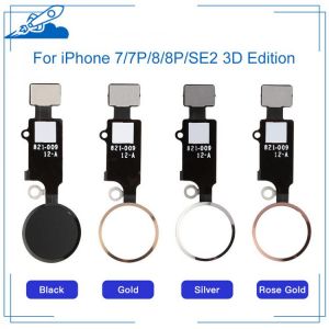 3D Touch Version Home Button With Flex Assembly For iPhone 7/7P/8/8P/SE2 Complete Assembly Spare Part Replacement No Touch ID