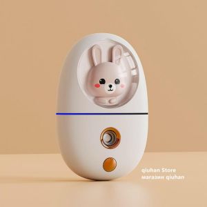 portable humidifier Micro USB Cute Animal Mini Nano Facial Sprayer Steaming Facial Humidifier Vaporizer Handheld Nanomist