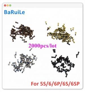 BaRuiLe 2000pcs Bottom Screw for iPhone 6S 6 Plus 7 7P 5S Dock Connector Torx 5 Point Star Pentacle Screws Accessories Pentalobe