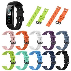 Soft Silicone Watch Strap Band Replacement for Huawei Honor Smart Bracelet 4/5