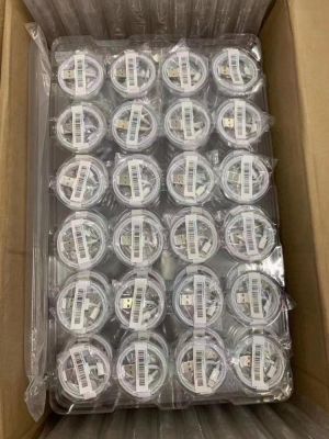 50pcs/lot 1m/3ft E75 from Foxconn Chip OD:3.0mm Data USB charger Cable With New retail packaging green lable