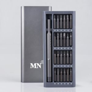 Daily Use Screwdriver Kit 24 Precision Magnetic Bits Alluminum Box DIY Screw Driver Set For Smart Home Phone Repair