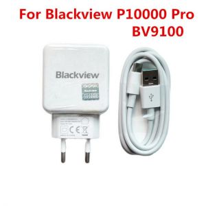 New Blackview P10000 Pro BV9100 USB Power Adapter 5V/5A Fast Charger EU Plug Travel Switching Power Supply+ Usb Cable Data Line