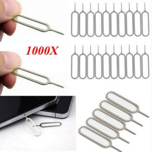 1000/set Universal Sim Card Tray Useful Eject Pin Open Key Removal Parts for iPhone for Android phone