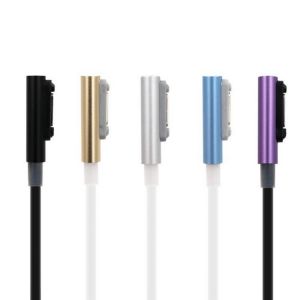 100cm magnetic USB fast charging line magnet charger USB cable mobile phone line for Sony Xperia Z3 L55t Z2 Z1 Compact XL39h
