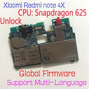 Global Firmware Original Unlock Xiaomi redmi note 4X note 4 Global Version Snapdragon 625 MainBoard MotherBoard Fee Flex Cable