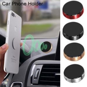 Round Magnetic Phone Holder in Car Stand Magnet Cellphone Bracket Car Magnetic Holder for Phone for Samsung iPhone 12 Pro Max