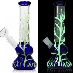10" Luminous Tree Root Beaker B0ng-Glow in the Dark
