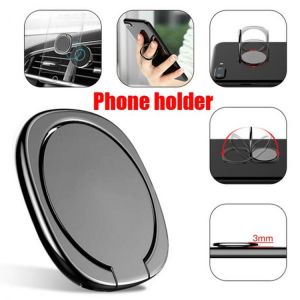 Metal Finger Ring Rotatable Phone Holder Stands 360 Degree Rotatable Magnet Mount for Smartphone IPhone PC Xiaomi Huawei