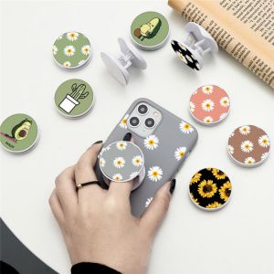 Summer Avocado Flowers Folding Stand For Mobile Phone Holder For iPhone 11 Pro IPAD For Samsung Huawei For Xiaomi Grip Kichstand
