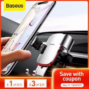 Baseus Car Phone Holder 360 Degree Rotation Car Air Vent Mount Universal Gravity Mobile Phone Holder For iPhone Car Holder