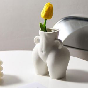 Human Vase Butt Nude Handicraft Furnishings Home Decoration Flower Arrangement Woman Flower Vases Home Decor Gift