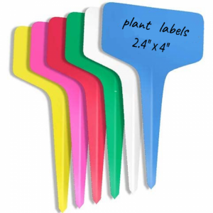 50/ 100/ 500PCS Plastic Plant Labels 2.4" x 4"/ 6x10cm T-Type Garden Tags Plants Waterproof 6 Colors Plant Tags for Plan