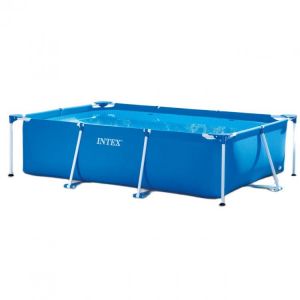 INTEX rectangular tube rack paddling pool children's family swimming pool oversized bracket thickened outdoor pool  260*160*6