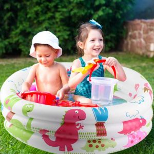 Baby Swimming Pool Ring Multi-functional Swim Circle Bath Classic Inflatable Ring Practical Children Pool Water Toy