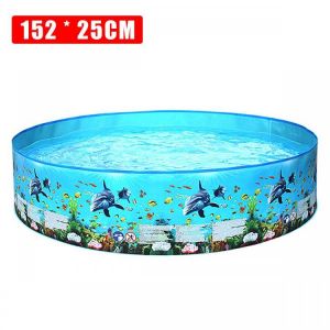 NEW 152X25cm Round Foldable Swimming pool Removable pool Track Water Framed Pool Large Pools for Children Family Above ground