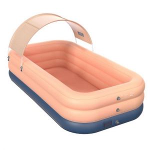 Swimming pool PVC shade wireless automatic inflatable Household children's swimming pool Large outdoor plastic covered pool