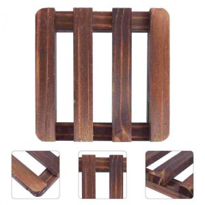 1Pc Multifunctional Wood Planter Pot Flower Stand Rack Standing Bonsai Holder