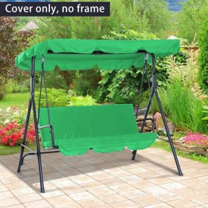 3 Seat Swing Canopies Seat Cushion Cover Set Patio Swing Chair Hammock Replacement Waterproof Garden Swing Cover Set