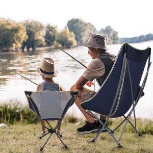 Portable Folding Camping Chair 600D Oxford Cloth Outdoor Camping Chair for Fishing Festival Picnic BBQ Beach Moon Chair