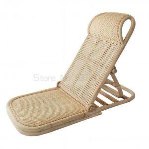 Rattan chair recliner balcony household leisure folding lunch break rattan chair beach chair foldable chair