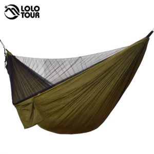 Easy Set Up Mosquito Net Hammock Double Hamak  290*140cm With Wind Rope Nails Hamac Hamaca Portable For Camping Travel Yard