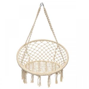 150 KG Nordic Cotton Rope Hammock Hanging Chair Handmade Knitted Indoor Outdoor Kids Swing Bed Macrame Swing Chairs