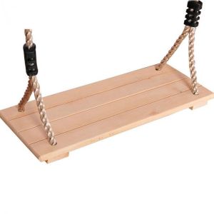 Adult Children Swing Outdoor Garden Swings Four Board Antiseptic Wooden Swing With Rope